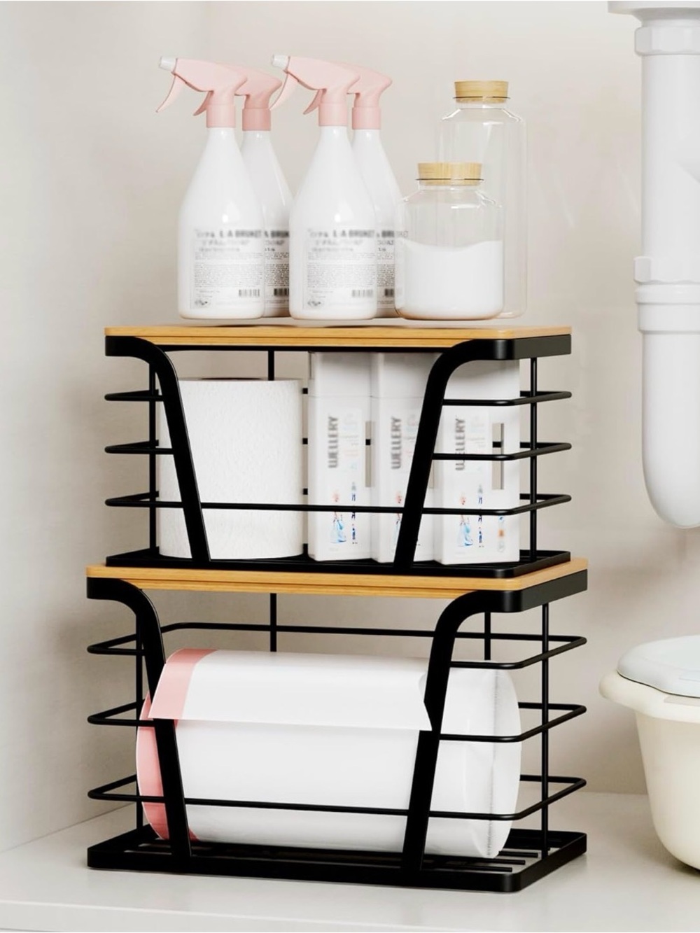 2-Pack, Stackable/Mountable Storage Organizers
